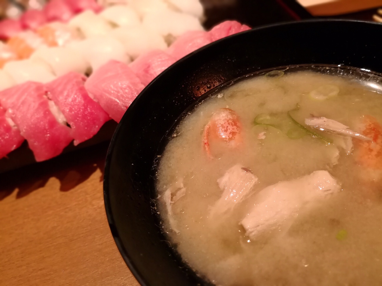 あら汁（大名椀）築地日本海 寿司食べ放題